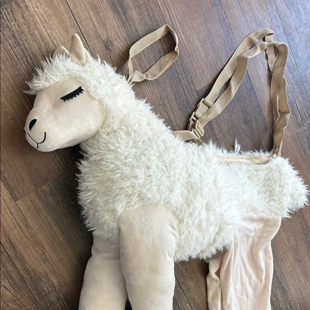 Plush Llama Halloween Dress up Costume with Straps for KIDS - Picture 2 of 6